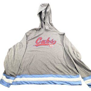 Genuine Merchandise Men's Size Large Hoodie Lightweight Chicago Cubs Gray NWOT